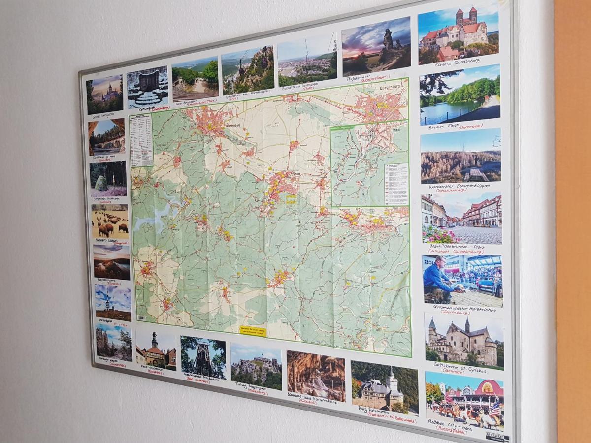 Ferienwohnung Burgenblick Thale Exteriör bild